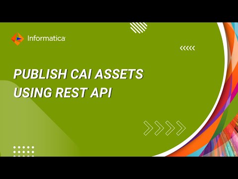 How to Publish CAI Assets using Rest API