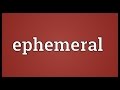 Ephemeral Meaning