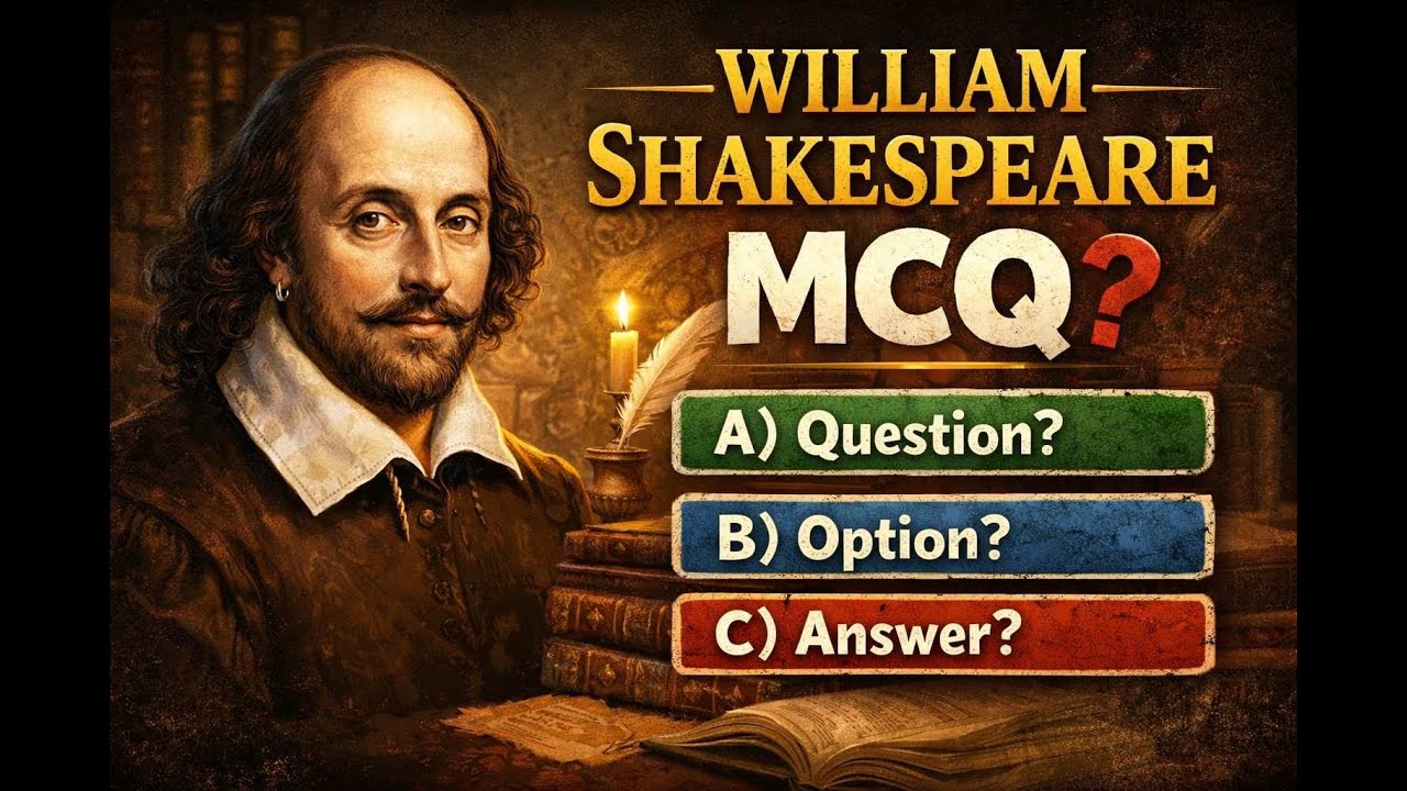 William Shakespeare | 50 MCQ WITH ANSWER