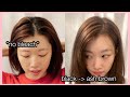 How to dye roots | from black to ash brown | no bleach