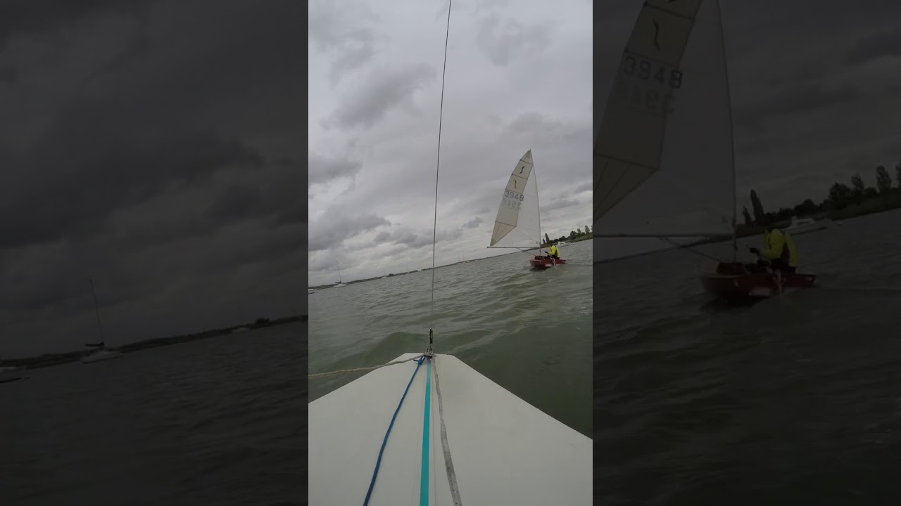 A windy sail in a Solo dinghy at Up River YC