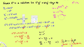 Reduction of orders, 2nd order differential equations with variable coefficients