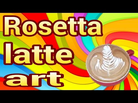 How to make a latte art rosetta at home.