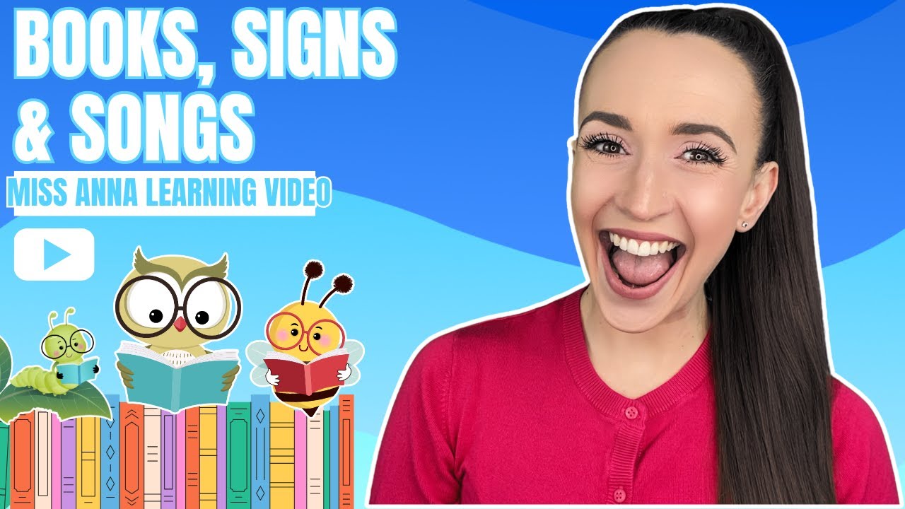 Learn with Books! Sign Language, Speech & Songs🌱📚🗣️🙌🎶 - Toddler Learning Video