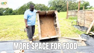 You can create space to grow food.