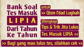 Soal Tes Masuk Lipia Jakarta