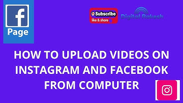 How To Upload Videos On Instagram and Facebook From Computer || Facebook Marketing || Digital Rakesh