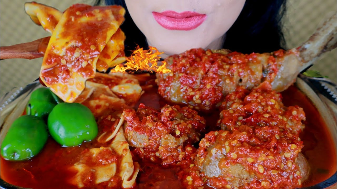 ASMR BAKSO PANGSIT TULANG RANGU PEDAS | ASMR MUKBANG INDONESIA
