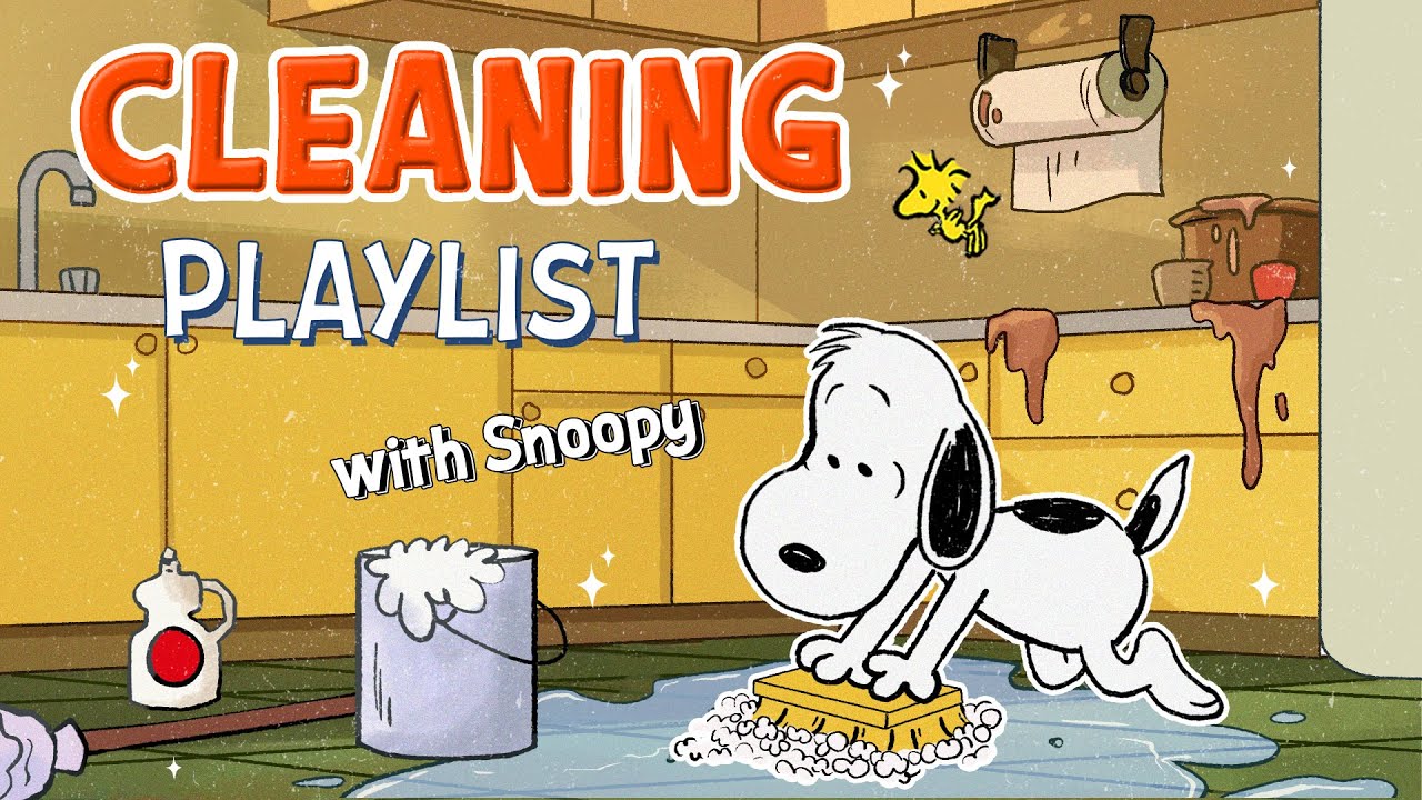Cleaning Playlist with Snoopy 🧹🎶🧼 | Groovy Tunes for Your Housework More Interesting