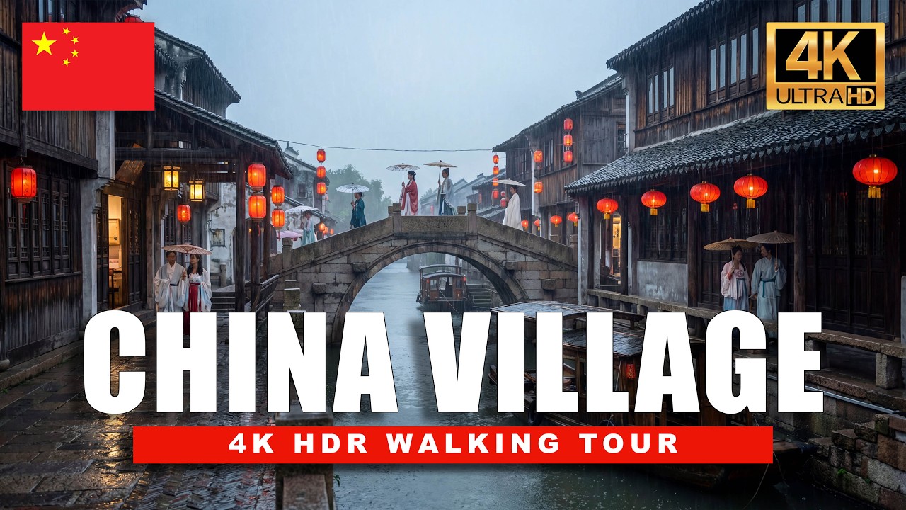 🇨🇳 This is Why Suzhou is China's Most Beautiful Water Town – A Rainy Evening Walk | HDR CHINA in 4K