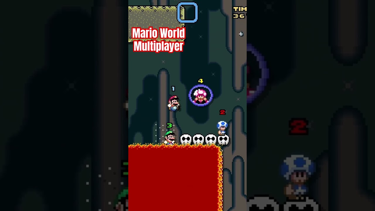 4 Player Super Mario World multiplayer was a mistake 