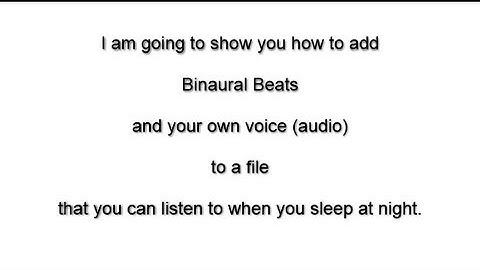 How To Create Binaural Beats using Audacity