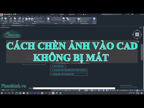 Cách Chèn Ảnh Vào Cad Không Bị Mất Và Xuất Hiện Đường Dẫn. - Youtube