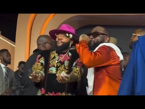 E-MONEY DAZZLES DAVIDO WITH DOLLARS AT VINTAGE BIRTHDAY
