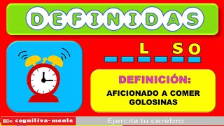 ARMA LA PALABRA💖 DEFINIDAS: yo te defino la palabra y tú ENCUENTRAS CUÁL ES LA PALABRA❓ ❓