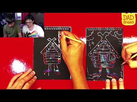 Video: How To Draw A Hut On Chicken Legs