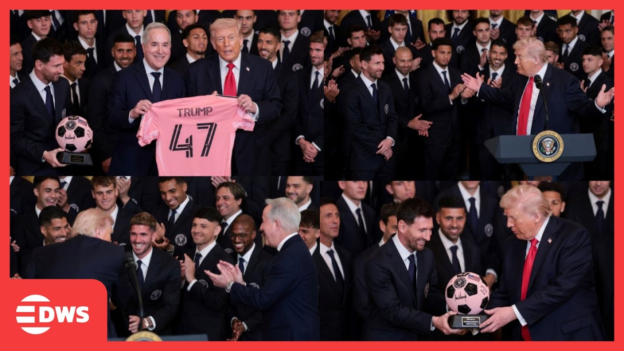 Full Historic White House Moment: Donald Trump Honors Lionel Messi & Inter Miami MLS Champions |AC1E