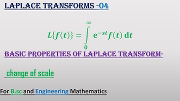 Verandering van schaaleigenschap van de Laplace-transformatie #exam #math #bscmaths #engineering ...