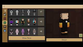 Change skin in crafting and building