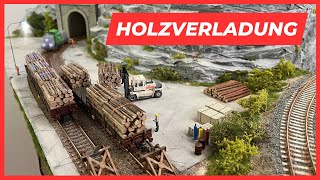 H0 Modelleisenbahn I Bau der Holzverladung I Tutorial I Anlagenbau in 1:87 I DIY