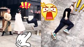 导演今天又被摔惨了！亲自示范“猥琐抱”却意外翻车，下一秒直接摔出屏幕！