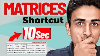 Amazing Matrix Shorcut to solve JEE Advanced Questions