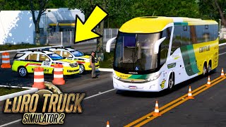 FIRST TRIP IN MINAS GERAIS! (THE POLICE STOPPED THE BUS) - EURO TRUCK SIMULATOR 2 screenshot 4