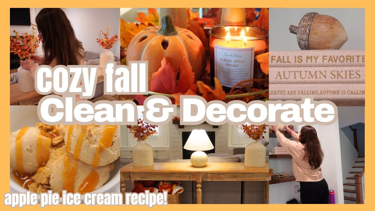 *NEW* 2023 FALL DECORATE WITH ME -- Cozy Fall Decorating Ideas -- Clean + Decorate Front Entry