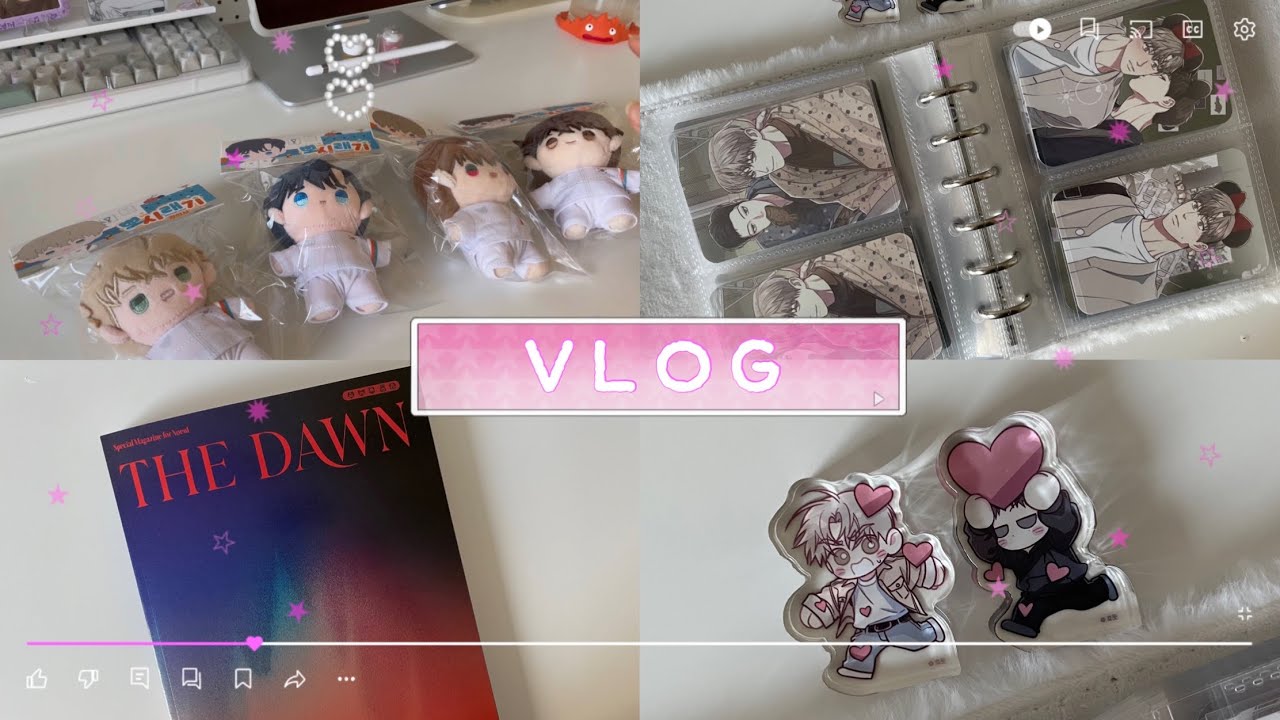 [오타쿠브이로그] 랜덤 포카깡 . BL굿즈 . 망아살 펀딩 . 뽀시래기 인형 . Teamlezhin . Otaku vlog