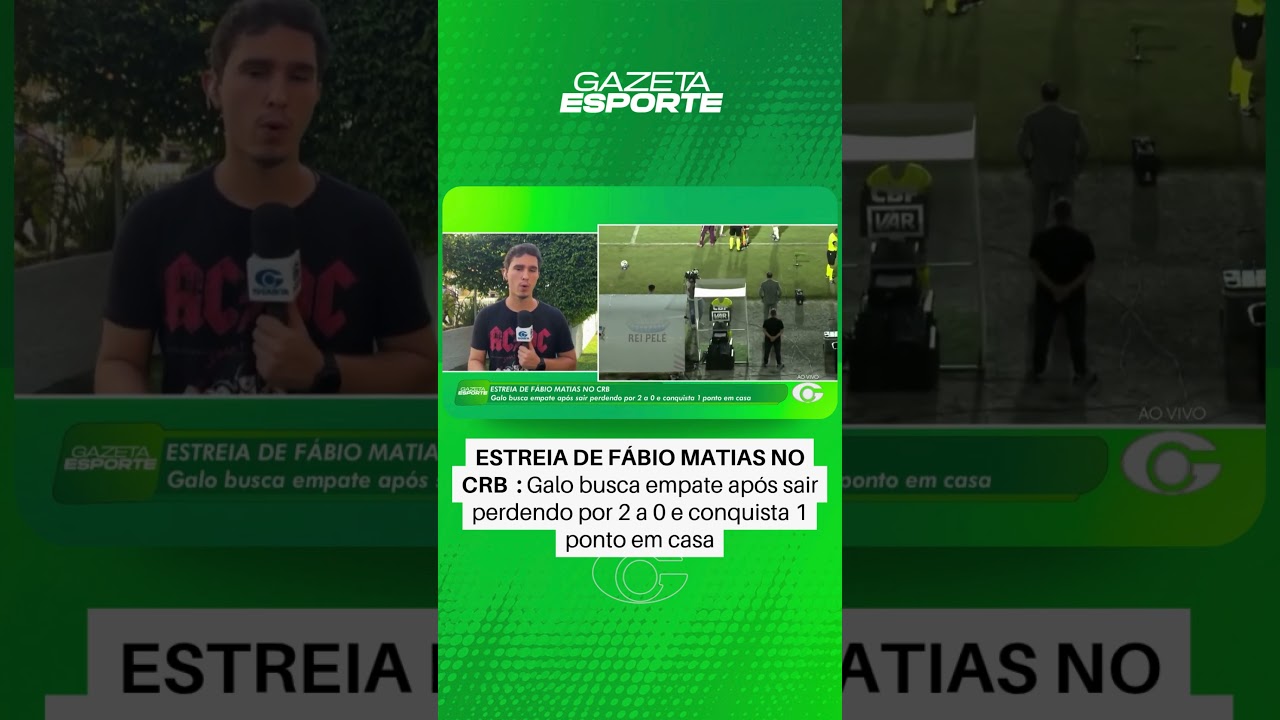 Estreia de Fábio Matias no CRB - 13/07/2026
