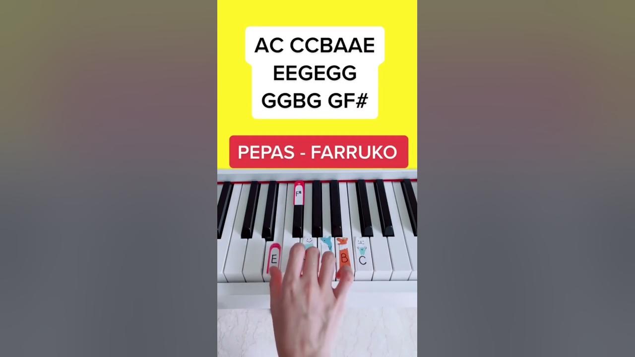 Pepas - Farruko (Piano Tutorial) #pepasfarruko #pepas #farrukopepas #pianotutorialeasy #pianoeasy