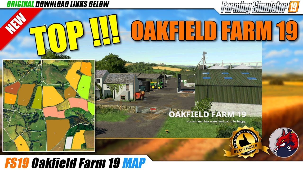 Farming Simulator 19 Oakfield Map Fs19 | Oakfield Farm 19 Map - Review - Youtube