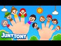 Extended Finger Family | Finger Family Song | Family Song for Kids | Kindergarten Song | JunyTony