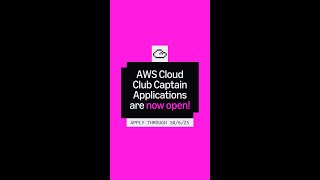 🎓 Want to Lead Your Campus Tech Revolution? AWS Cloud Club Captains Needed!