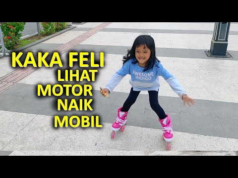 KAKA FELI LIHAT MOTOR NAIK MOBIL DI ALUN ALUN (Fans Leika Garudita)
