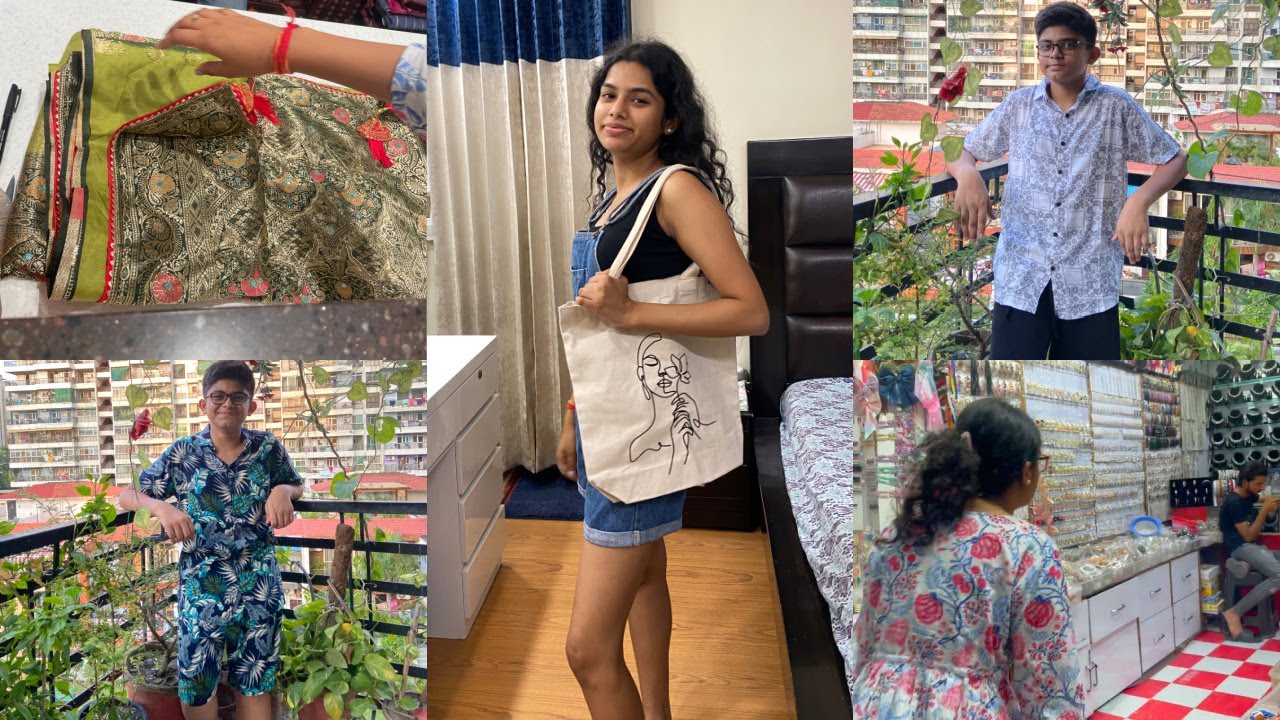 Teej Festival 🍀🌿🍃 के लिए ली इतनी महंगी साड़ी🥻|| Sarojoni Nagar Haul || Indian Mom Studio