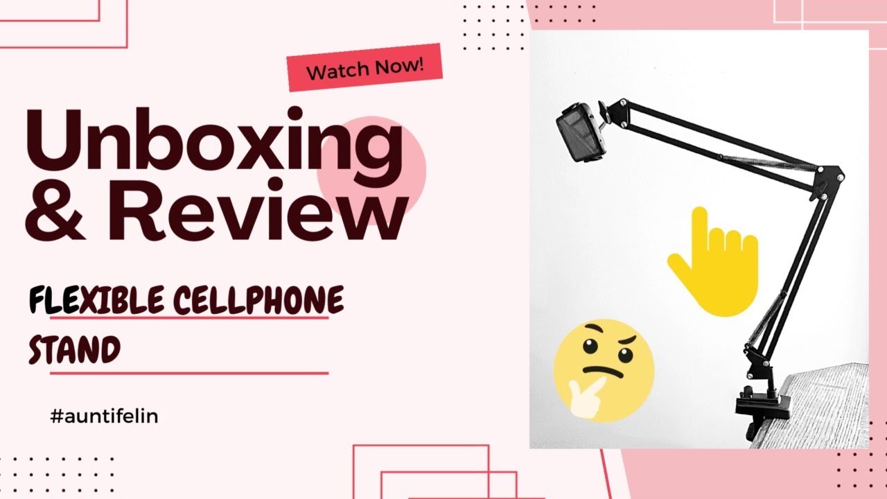 KLSNIUR Cell Phone Holder,  Universal phone stand w/ Flexible Articulating Arm UNBOXING AND REVIEW