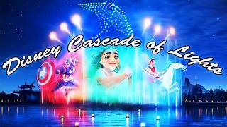 DISNEY CASCADE OF LIGHTS ✨ Full Show 2026 | Disney Adventure World Paris 4K HDR | Food & Travel XP