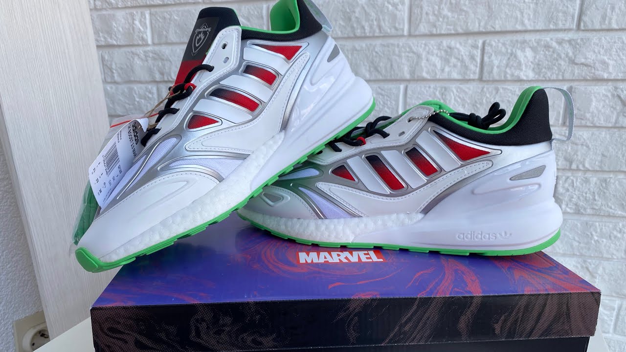 Adidas ZX 2K BOOST GAMORA распаковка и обзор кроссовок.