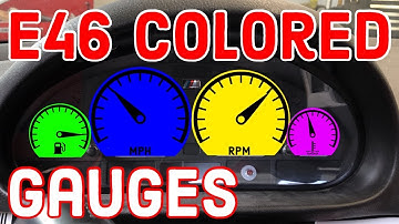 Changing the color of an E46 Cluster for $25. EASY way to make your old instrument cluster exciting!