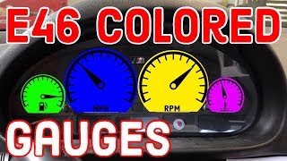 Changing the color of an E46 Cluster for $25. EASY way to make your old instrument cluster exciting!