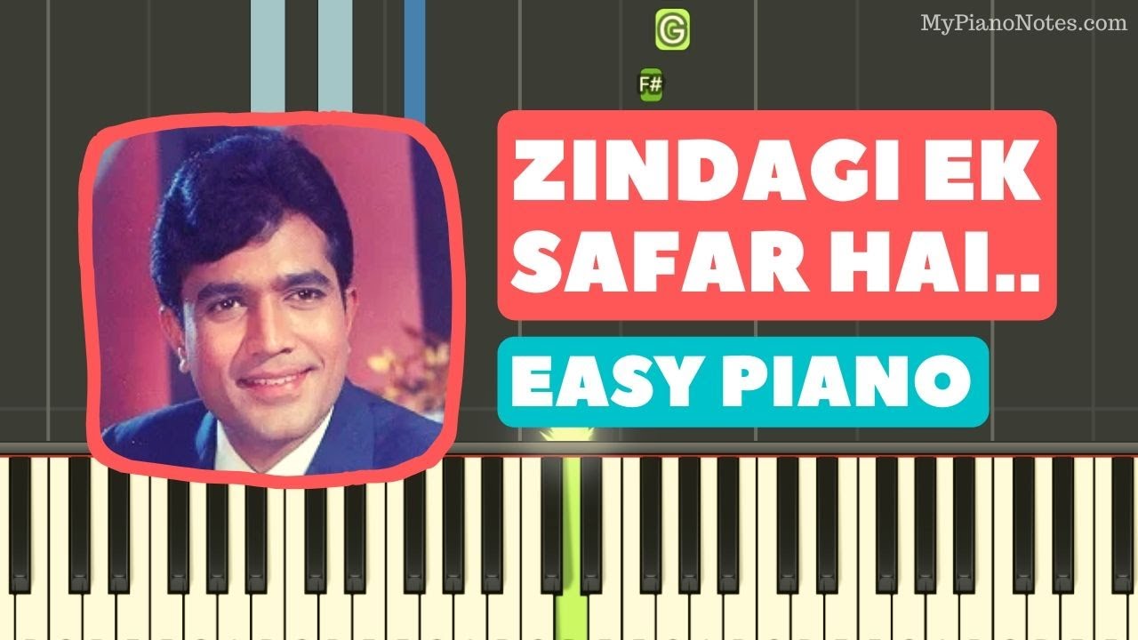 Zindagi Ek Safar   Piano Tutorial with Chords