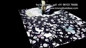 Interactive Floor for WEDDINGS / CORPORATE EVENTS ENTRANCE. +91 98103 76668. www.innovativeideaz.com