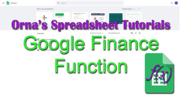 How to use Google Finance and create Sparkline charts