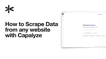 How to scrape data from any website with Capalyze?