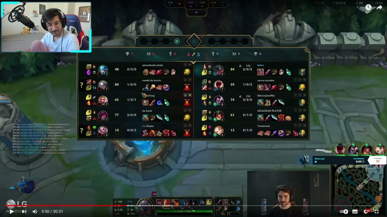 Revolta e Ayel sobre Jukes no competitivo