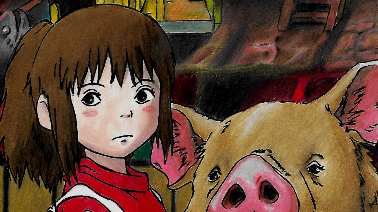 Spirited Away / 千と千尋の神隠しDrawing | Studio Ghibli #12 - YouTube