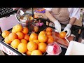 벌써 여름!!!불티나게 팔리는 100% 오렌지, 수박 쥬스!!!/(Orange juice, Watermelon juice)/Korean street food