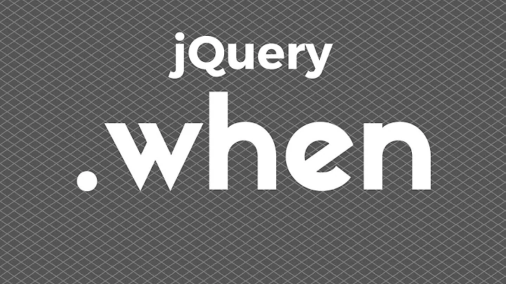 Using jQuery.when