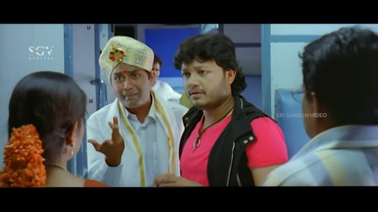 Ganesh and Sharan Nonstop Comedy Scenes - Latest Kannada Movie Maduve Mane